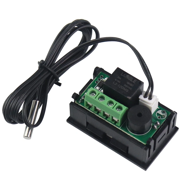 7A releega termostaat 12V rakendusteks Relee termostaat, soojuse ja jahutuse juhtimiseks 12V