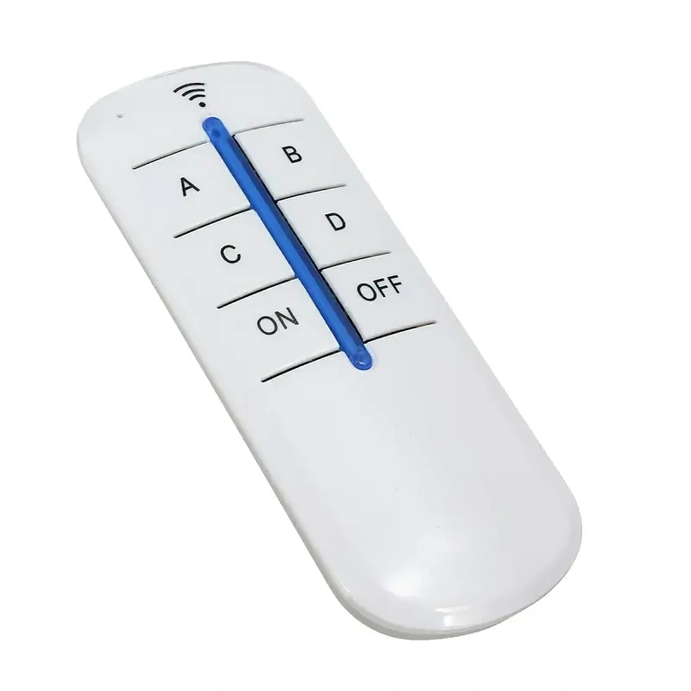 RF-süsteem valgustuse juhtimiseks Sisetingimustes valgustuse jaoks 4-kanaliga relee kaugjuhtimisega