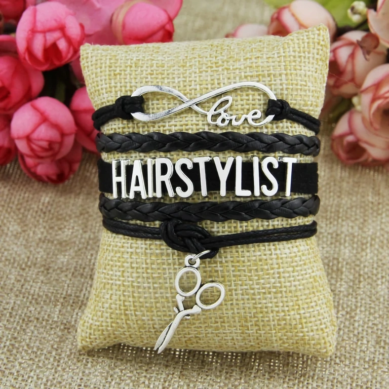 Dekoratiivne käevõru juuksuritele spetsiifiliste tööriistadega