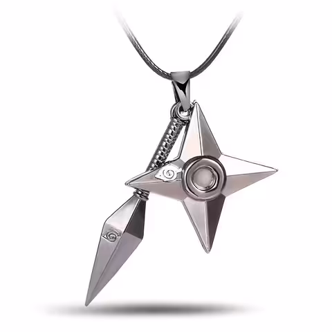 Naruto Uzumaki cosplay ketiripats kunai ja shurikeniga – anime aksessuaar