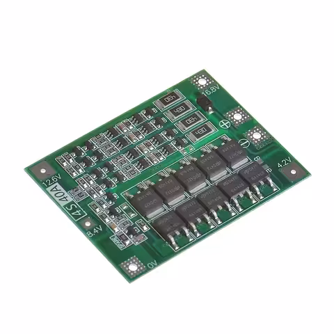 Laadimiskaitse-ja -väljalaske BMS moodul 4S 40 A – Li-Ion akude jaoks 14,8 V