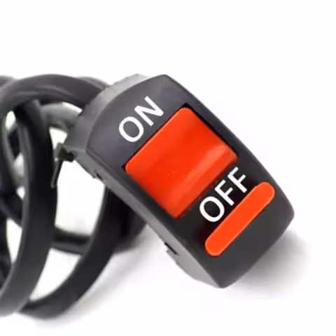 Lenksu ON/OFF lüliti 12 V–48 V mootorratastele, jalgratastele, tõukeratastele, ATV-dele