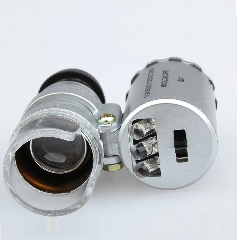 Mikroskoop luup ideaalne kellade uurimiseks LED-valgustusega