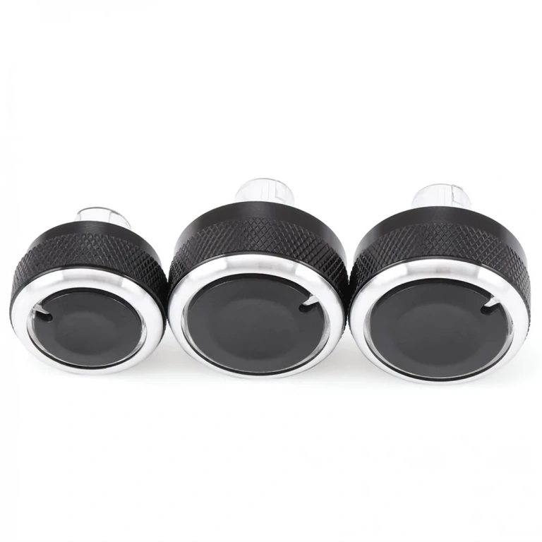 Moodne disainiga armatuurlaua AC nupud – täiskomplekt 3 tükki