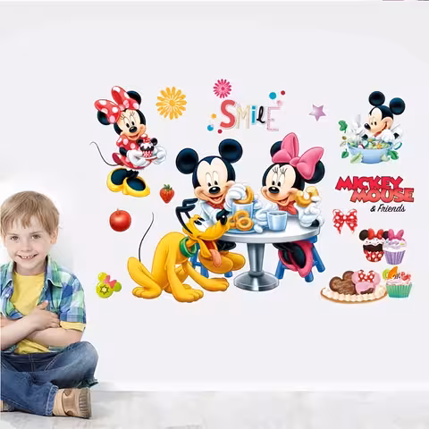 Seinakaunistuskleebis Mickey Mouse – autokleebis lastele / beebitoale