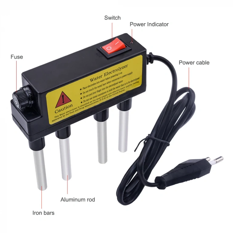 Mini-elektrolüsaator koduseks kasutuseks Väike seade vee kiireks testimiseks kodus