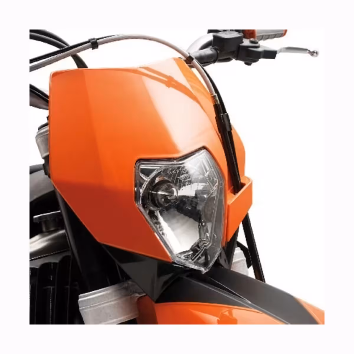 Streetfighter mootorrataste esikaitse ja esilatern, paigaldamine kahvli külge