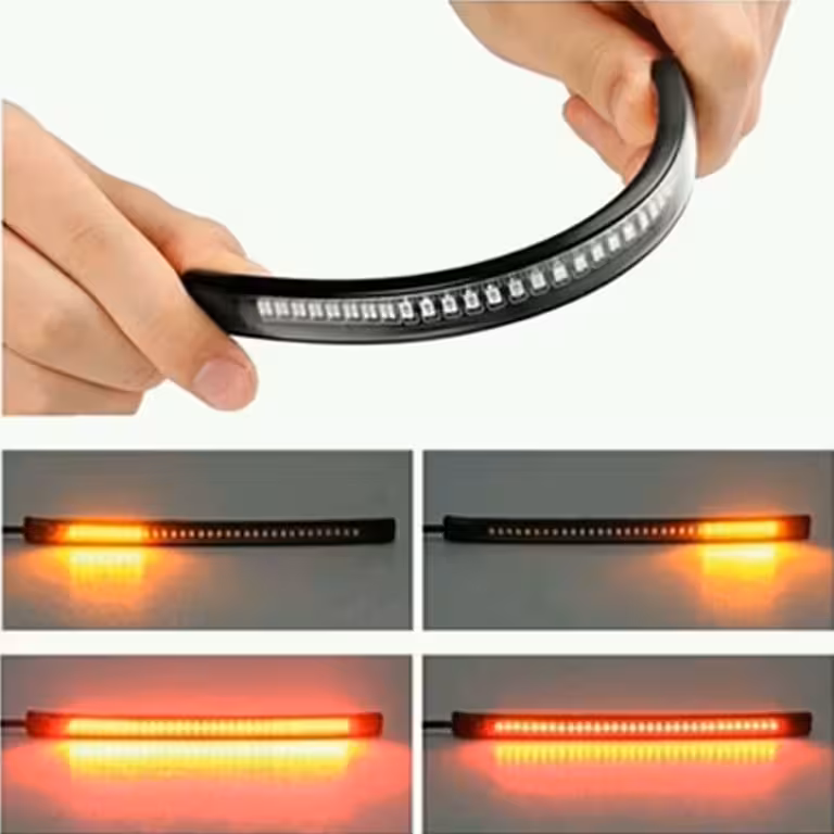 Painduv LED-riba piduri- ja suunatuledega mootorrattale, rollerile, ATV-le – 48 LED-i