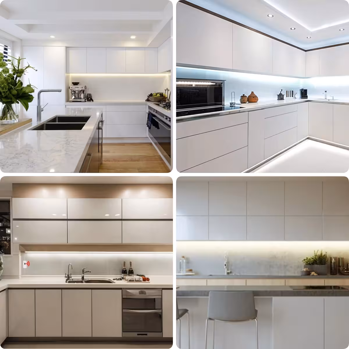 LED-lint anduriga, mõeldud paigaldamiseks kapi alla või tööpinnale