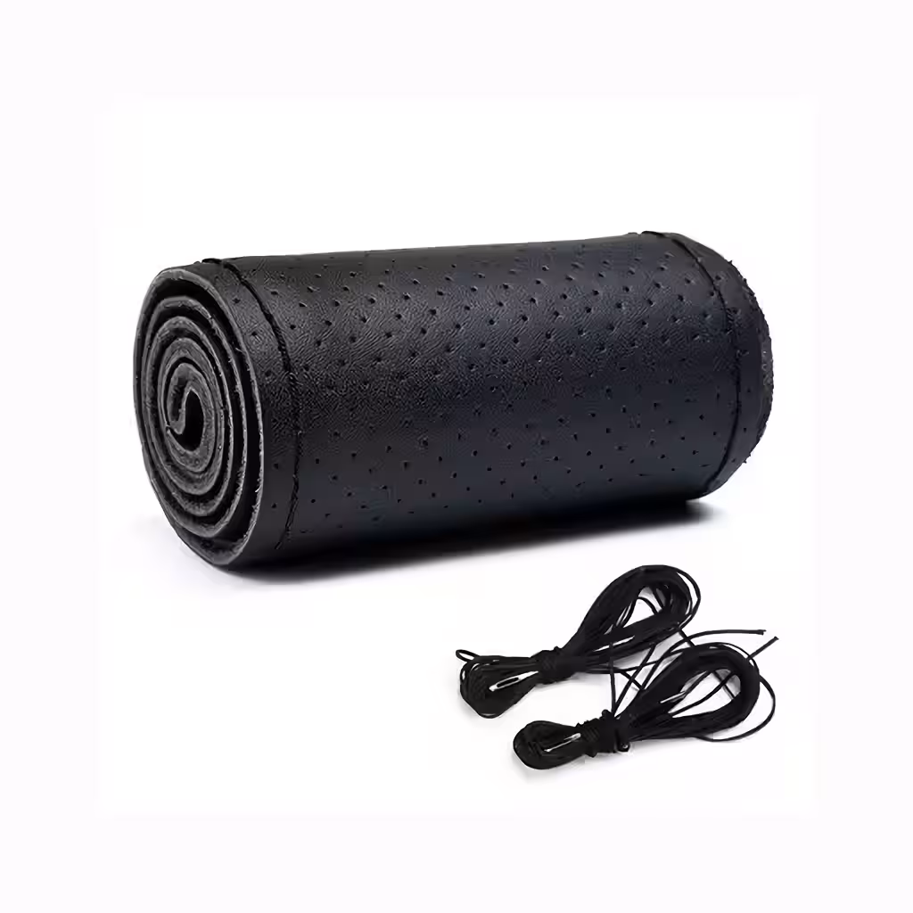 Universaalne roolikate ehtsast perforatsiooniga vasikanahast – koos niidi ja nõelaga