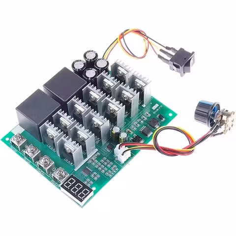 Digitaalne PWM-kontroller alalisvoolumootori kiiruse reguleerimiseks 60A 100A 12V–55V | sobib ka HHO generaatorile