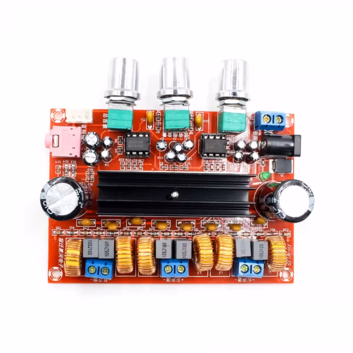 Komponentide paigutus ja trükiplaadi rajad, mudel XH-M139