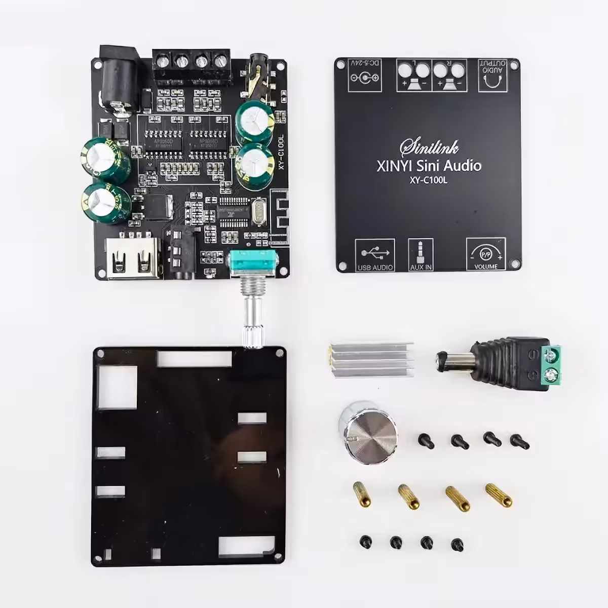 DIY helikomplekt Bluetooth stereo võimendiga