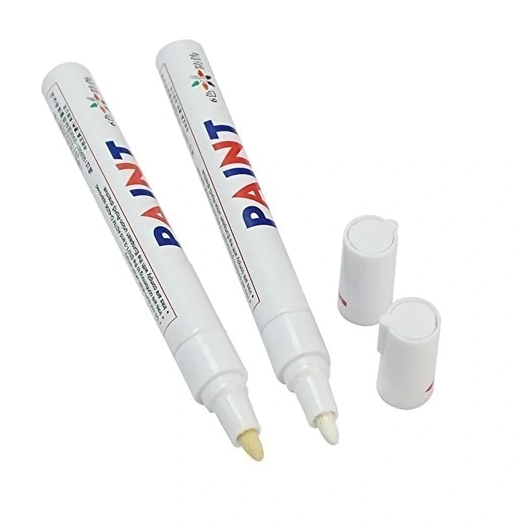 Valge marker ideaalne auto- ja jalgrattarehvidele