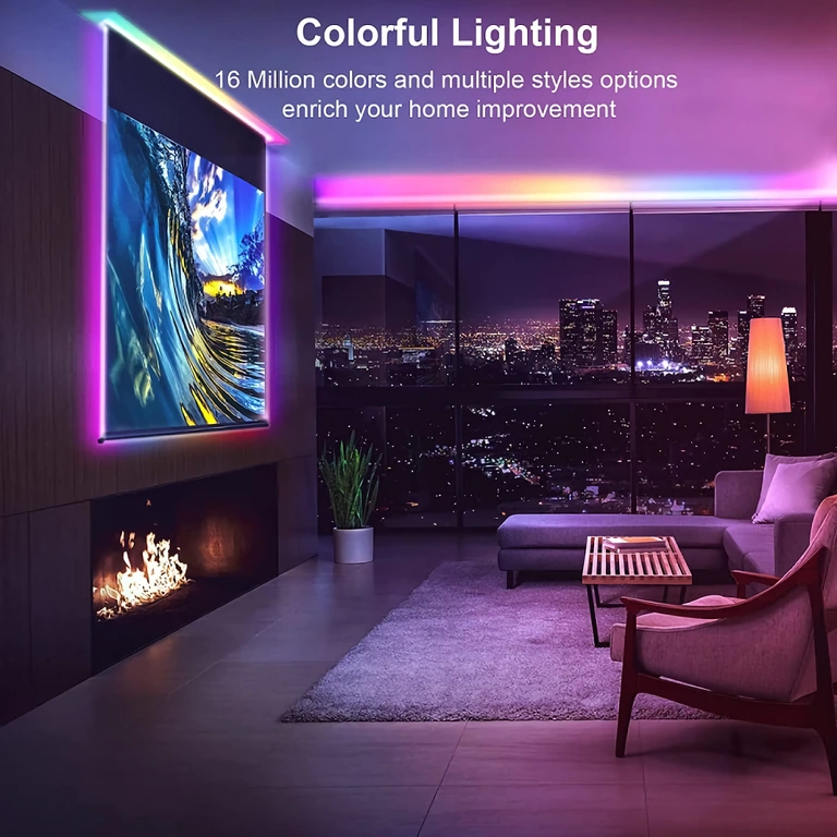 300 LED-iga RGB-riba, kaugjuhtimispult ja Bluetooth-ühenduvus