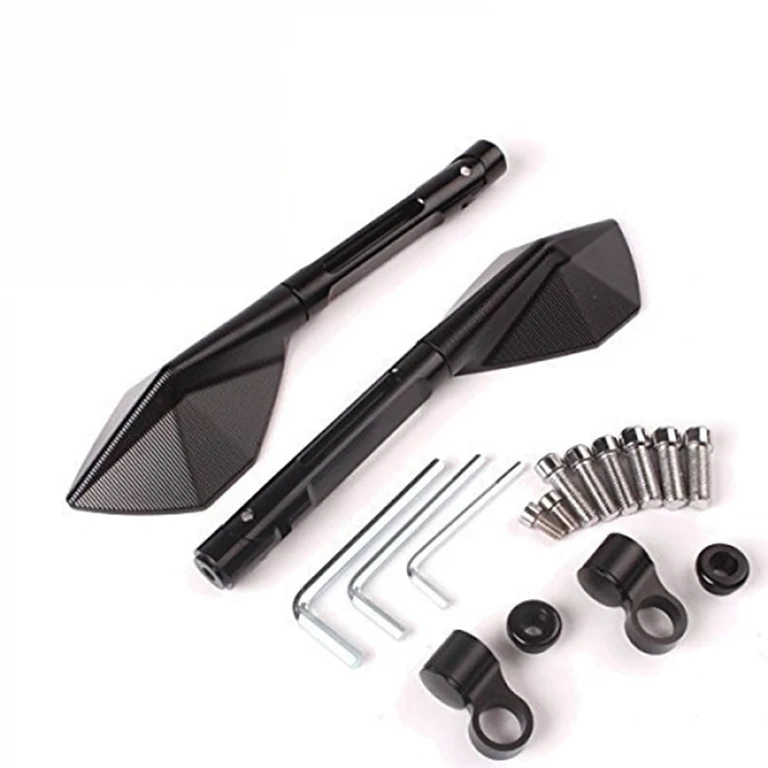 CNC-töödeldud alumiiniumist mootorratta peeglid, premium Rizoma stiil