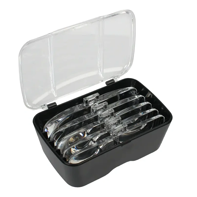 Suurendavad prillid koos kotiga ja puhastuslapiga läätsede jaoks