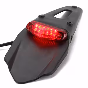 Tagumine mootorratta poritiib LED-tulega – Enduro, Motocross, Off-Road mudelitele