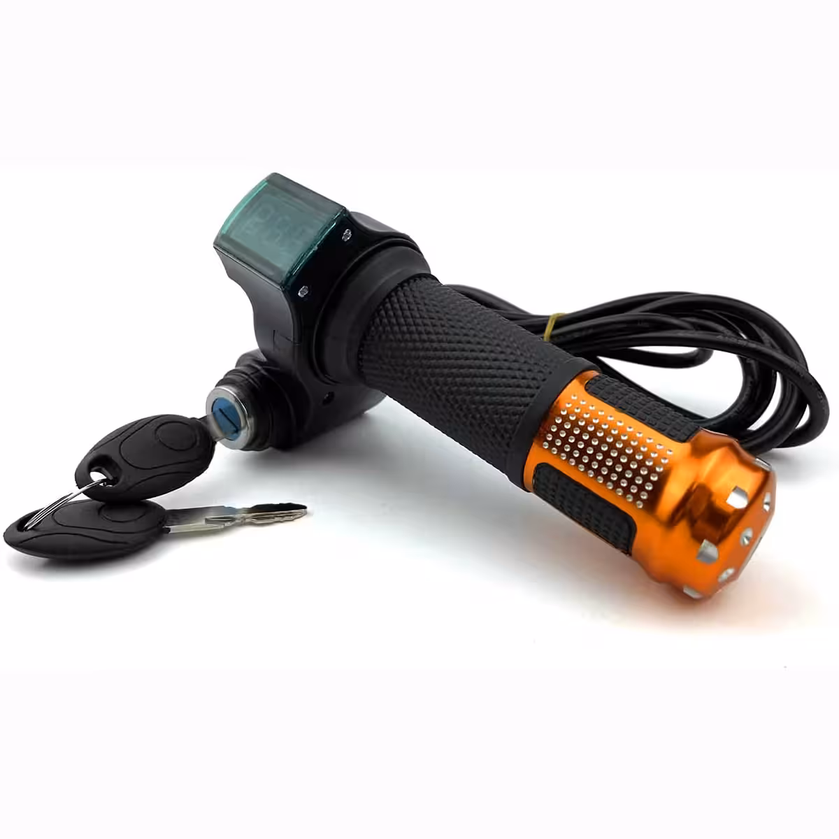 12V–72V elektrilise tõukeratta gaasipulk võtme ja aku näidikuga