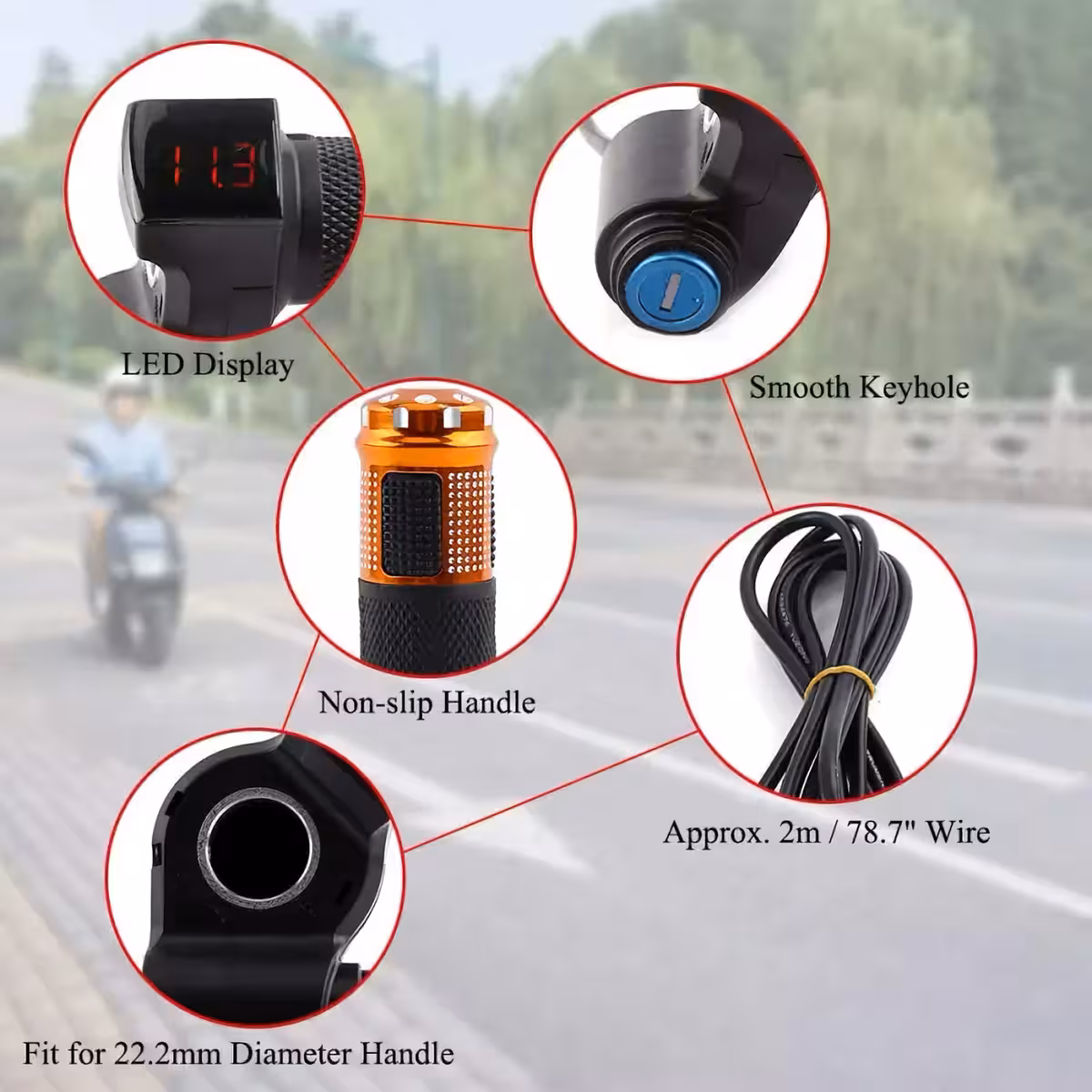 Twist-gaasipulk ja aku taseme näidik elektrisõidukitele