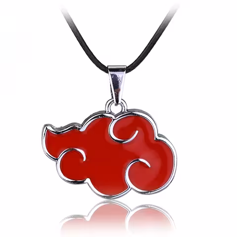 Naruto cosplay kaelakee Akatsuki punase pilvega – anime fännide ehe Sharingan stiilis