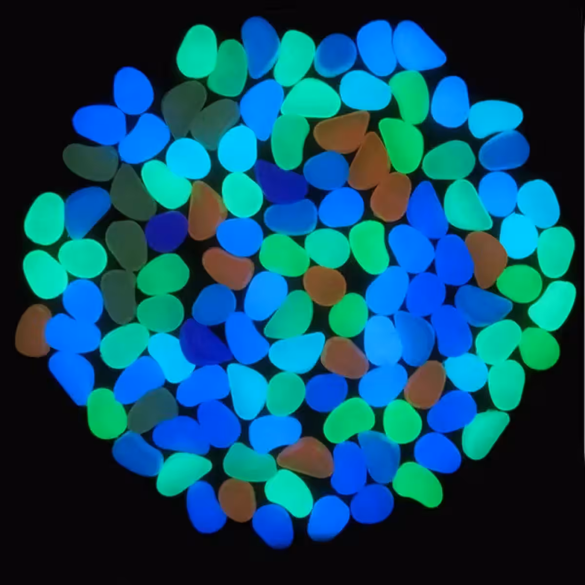 Fosforesseerivad dekoratiivkivid aia valgustamiseks