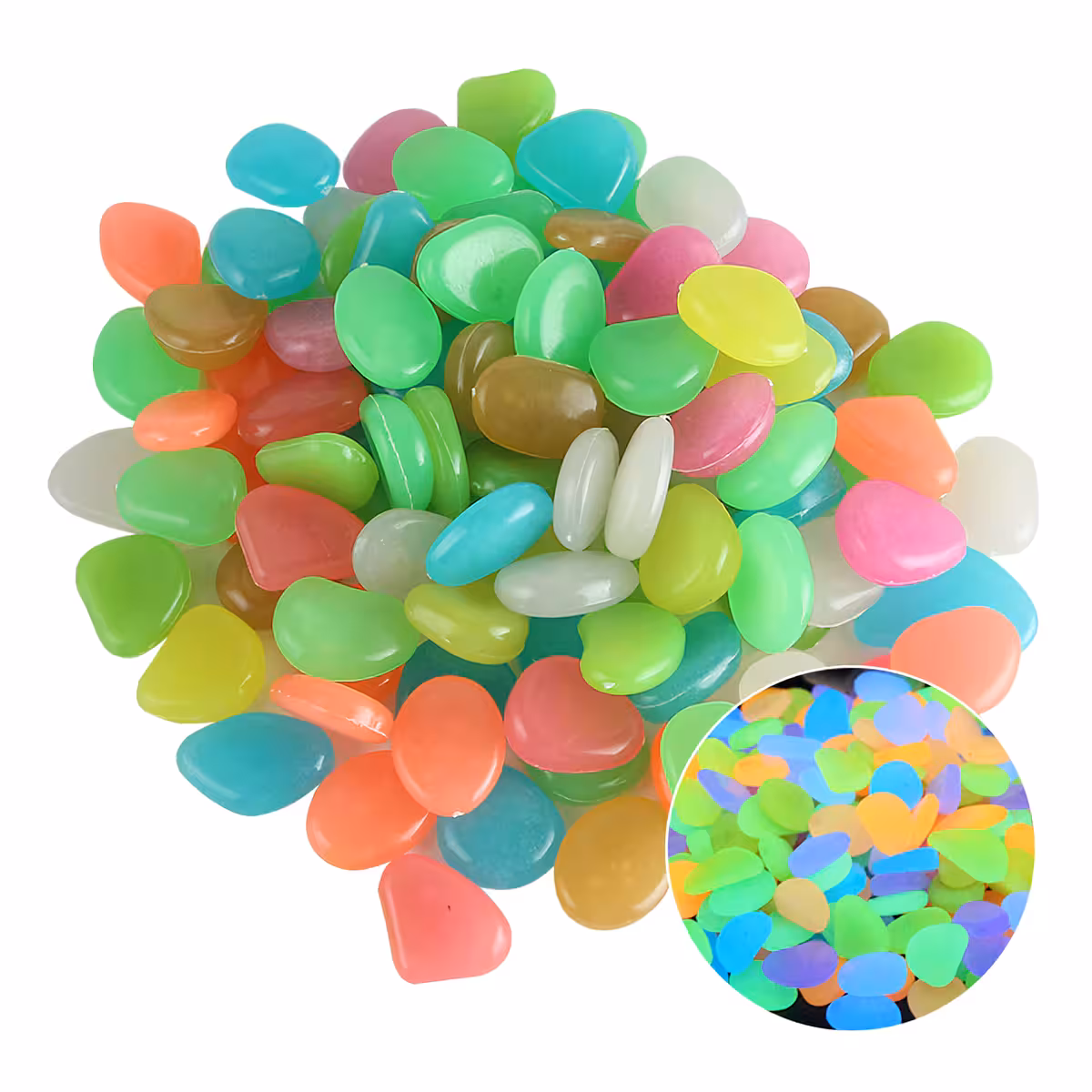 Fosforesseerivad dekoratiivkivid aiateede valgustamiseks