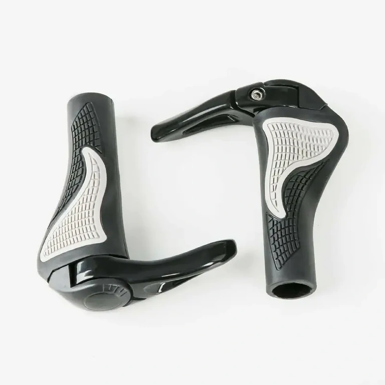 Mustad kummist ergonoomilised käepidemed lock-on kinnitusega MTB jalgrattale
