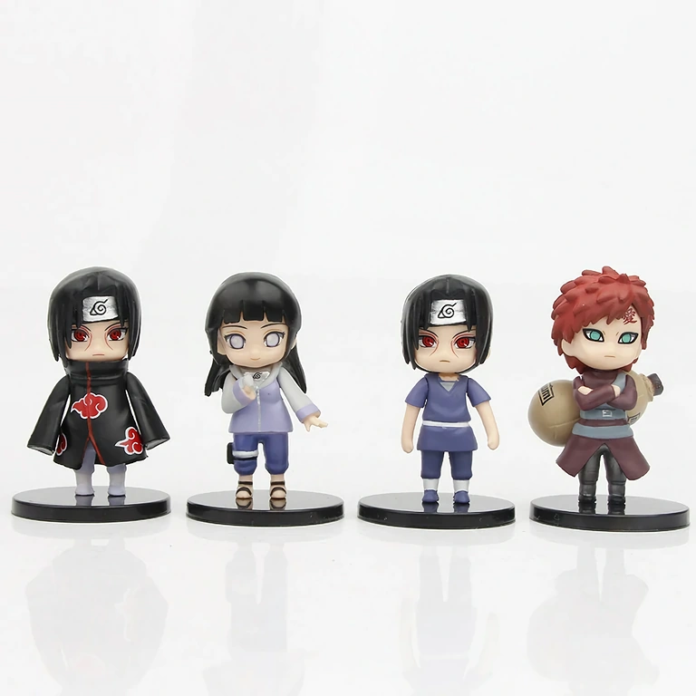 Mini Naruto figuriinid dekoratsiooniks või kollektsiooniks Naruto Shippuden dekoratiivne komplekt väikeste figuuridega vitriinile ja kontorisse