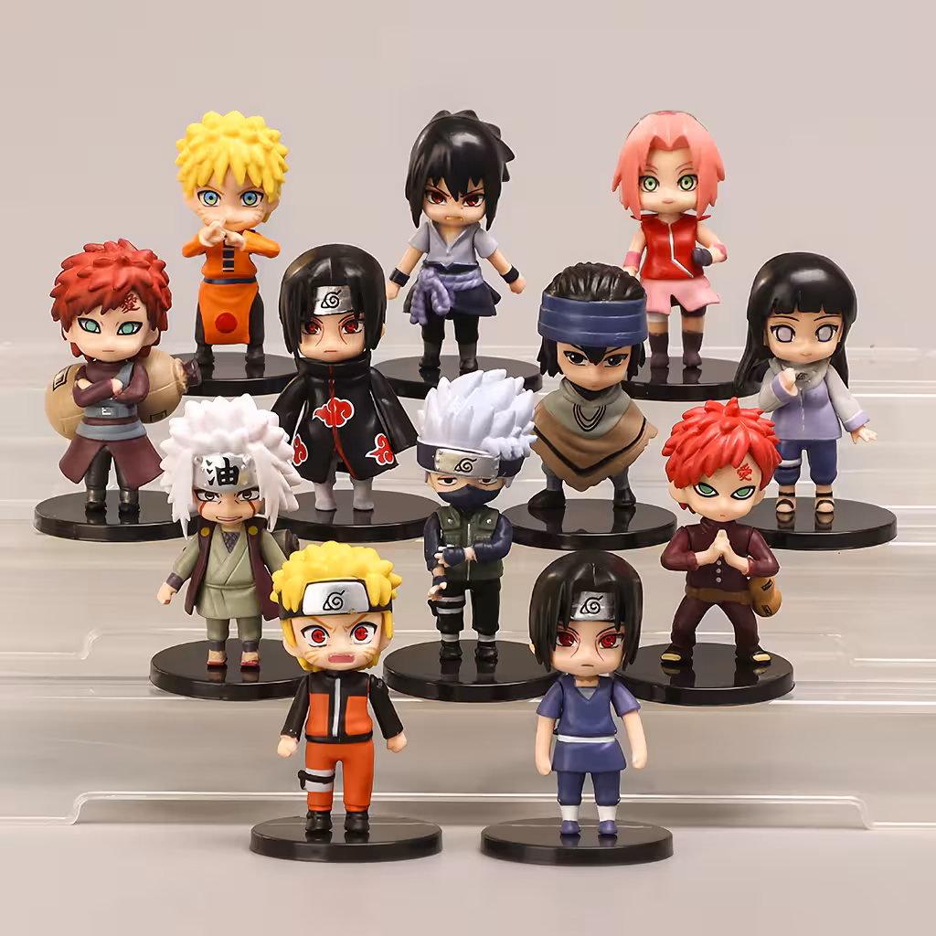 12-osaline Naruto Shippuden figuurikomplekt – manga anime kollektsioon, ideaalne kingitus fännidele