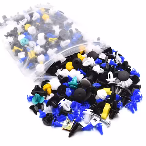 500 universaalset autoklambrit ja klipsi – plastikust ja metallist kinnituskomplekt
