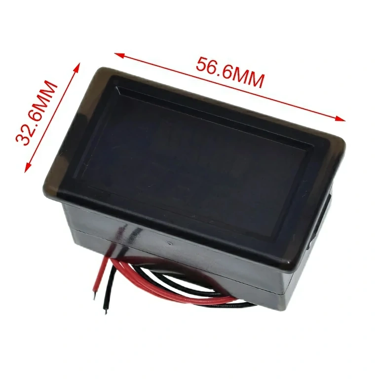 Veekindel voltmeeter 12V-72V akudele Auto, moto, jalgratta, tõukeratta pingenäit LED – veekindel ja kompaktne