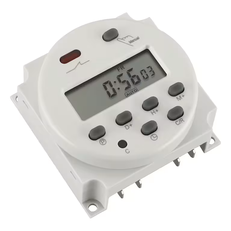 Digitaalne ajarelee 12V – taimer ON/OFF funktsiooniga, LCD-ekraan ja 8 programmi