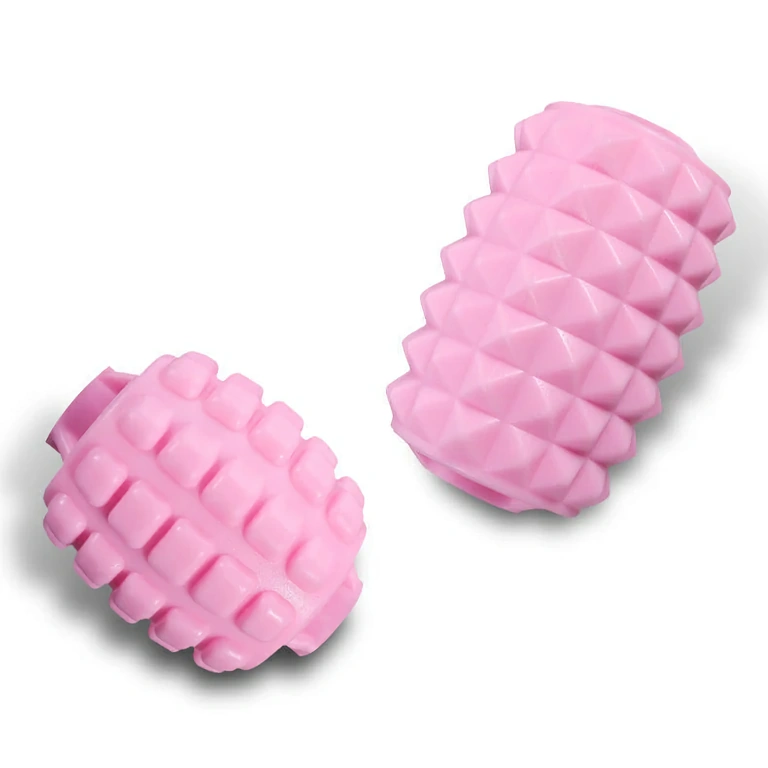 Ergonoomiline massaažiseade silikoonrullikutega lihasmassaažiks