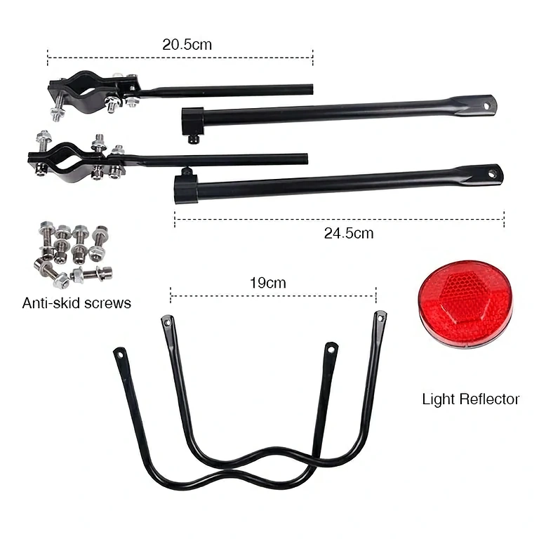 Jalgratta pakiraami kinnitus klambrite ja kruvidega Kiirkinnitusega jalgratta pakiraam sadulapostile