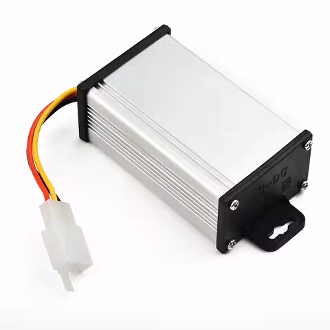 DC-DC step-down konverter 36V–72V → 12V 10A – pingelangetaja