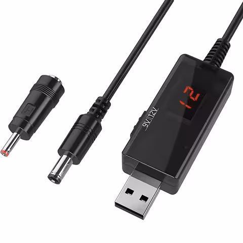 USB 5V → 9V/12V konverter – step-up inverter, LED-ekraan, UPS funktsioon autole, ruuterile ja DIY projektidele