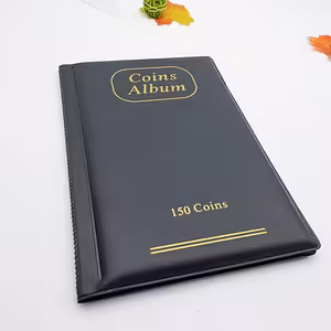 150 taskuga mündialbum kollektsioneerimiseks – mündid, templid, žetoonid