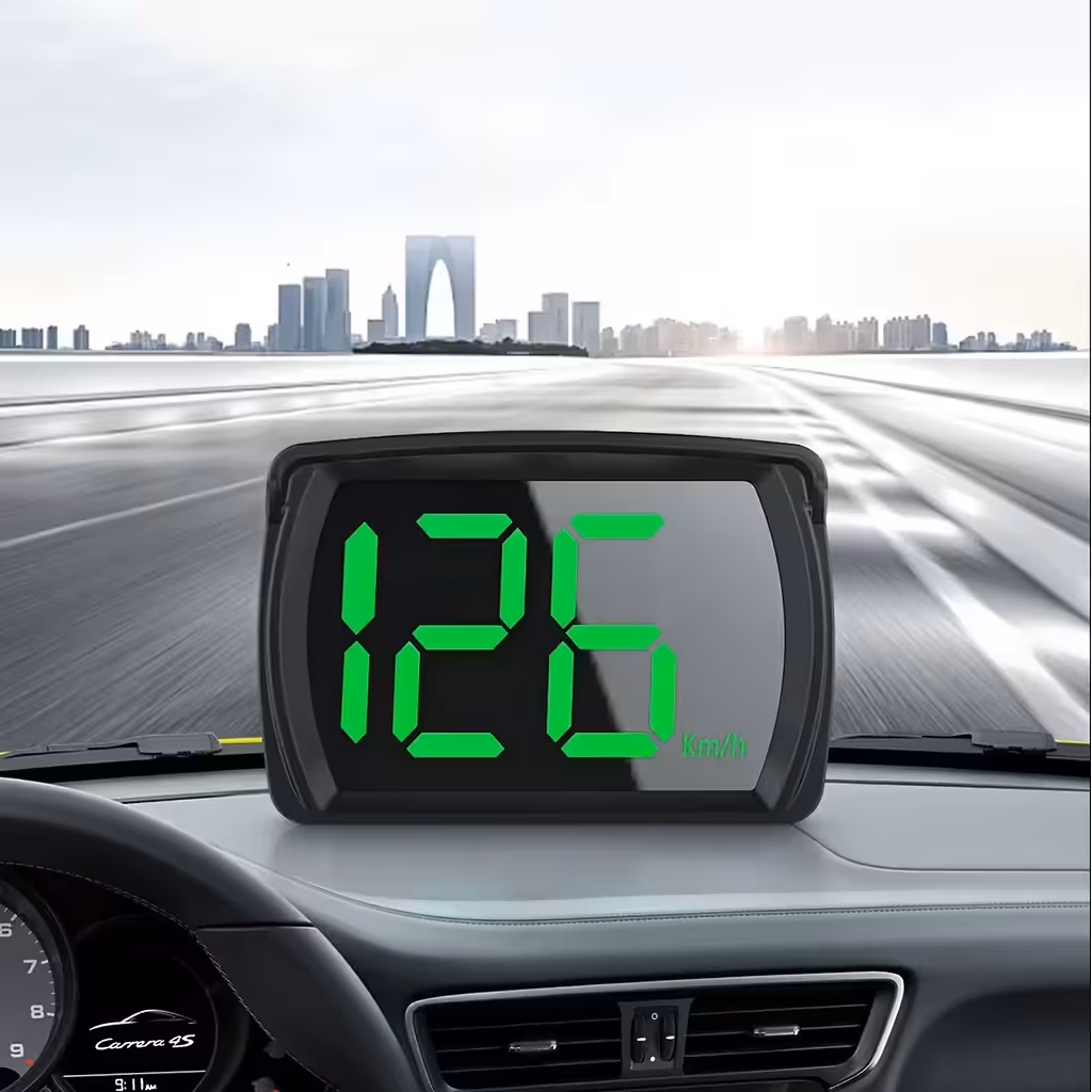 Universaalne digitaalne GPS kiirusmõõdik auto ja ATV-le, LED-ekraan, USB-toide