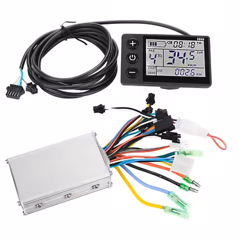 Kontroller + Display S866 elektrijalgrattale 24V/36V/48V – 250W/350W