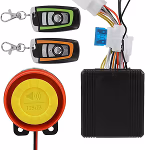 Mootorratta / tõukeratta / ATV vargusevastane alarmisüsteem – 125 dB, 2 kaugjuhtimispulti, mootori kontroll