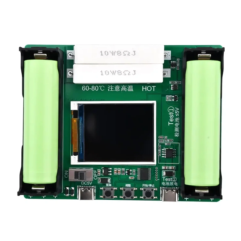 18650 aku laadimise/tühjenemise tester Laadimis- ja tühjendamisfunktsiooniga 18650 tester