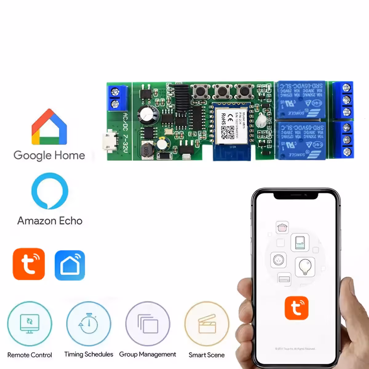 WiFi releemooduli kaugjuhtimine mobiilirakendusega
