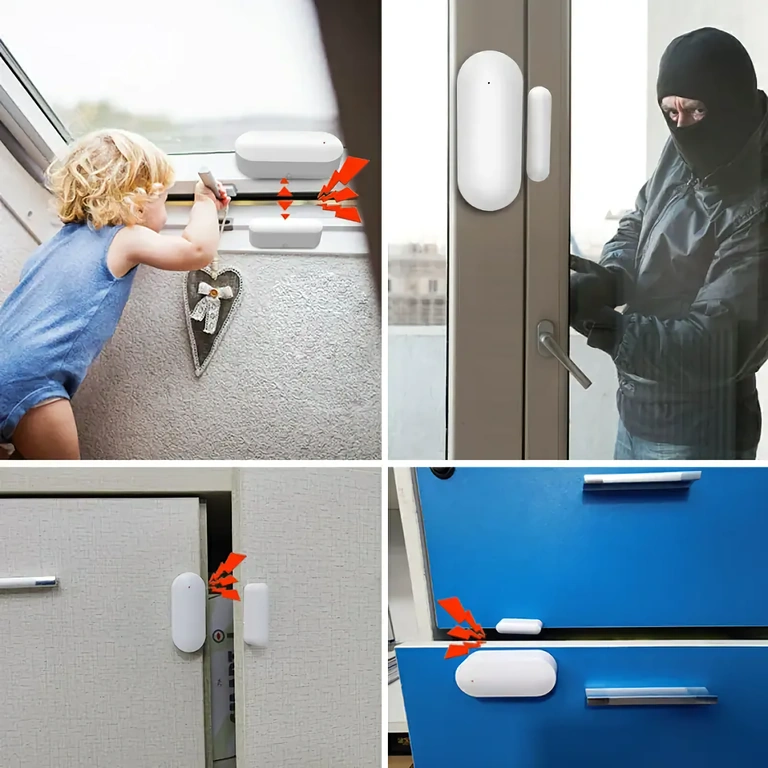 Turvaandur ustele ja akendele alarmiga Magnetandur ukse ja akna avamise jälgimiseks