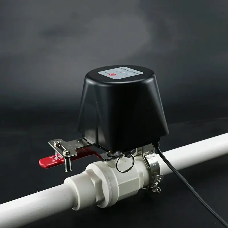 Wi-Fi solenoidventiil paigaldatud otse veetorusse automaatseks juhtimiseks