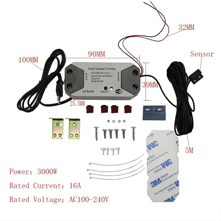 WiFi kontroller liugväravale Tuya ühilduv liugvärava moodul, programmeerimise ja nutiteavitustega