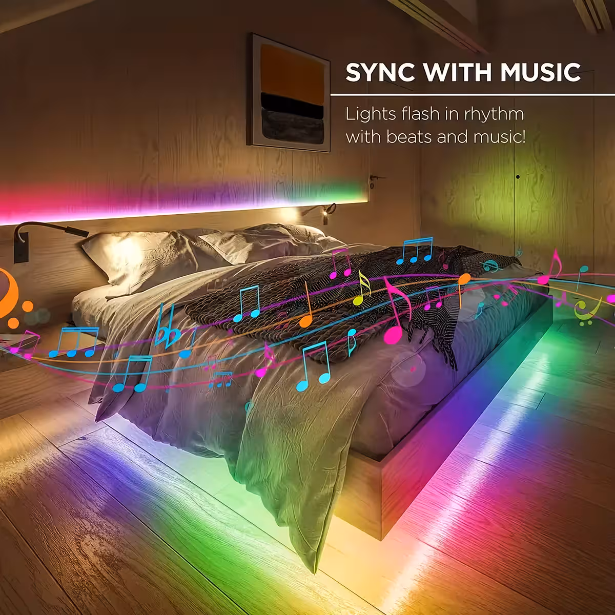 Dünaamilised valgusefektid muusika rütmi järgi