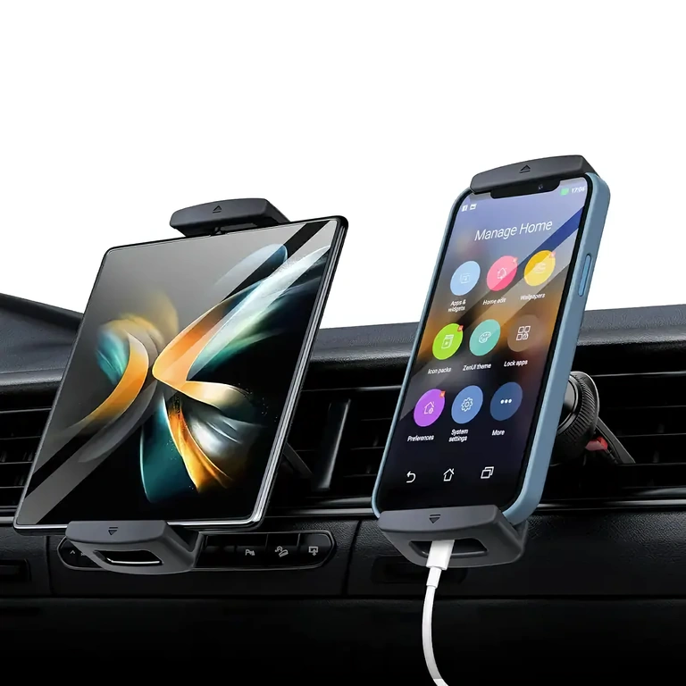 Reguleeritav auto tahvelarvutite hoidik 7–12 tolli, kinnitus ventilatsiooniavadel