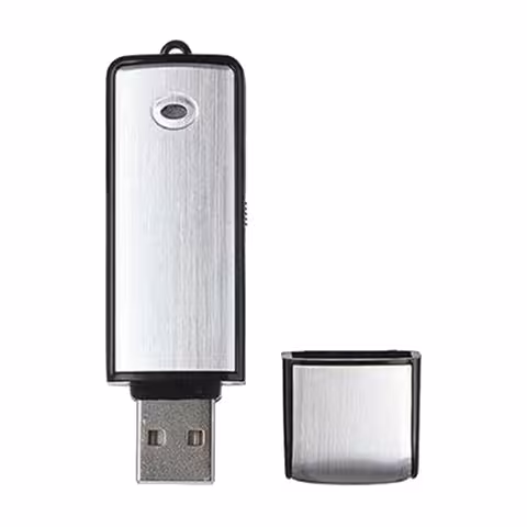 16GB USB pulk / digitaalne diktofon mikrofoniga ja laetava akuga – 160 tundi salvestust