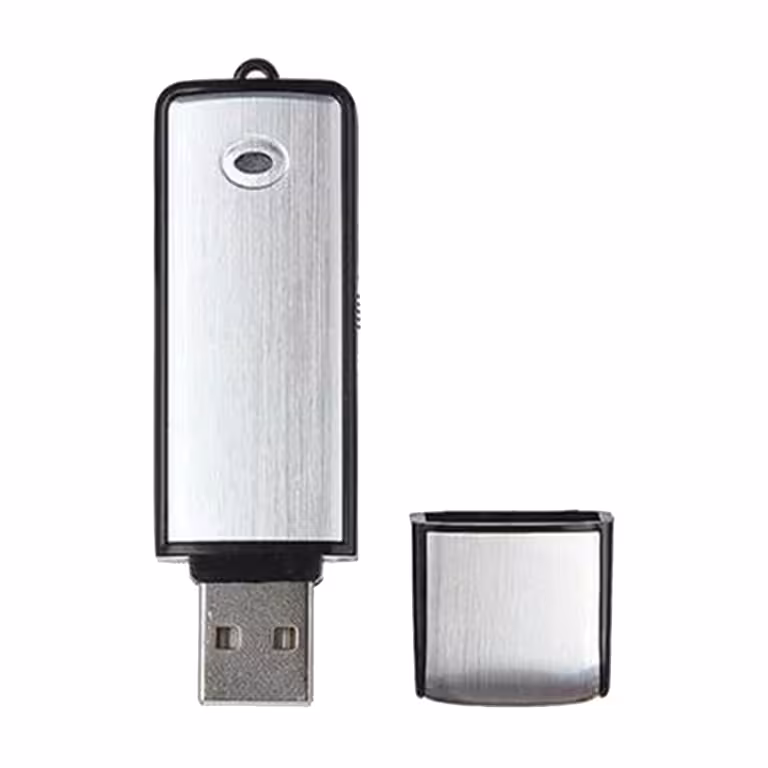 16GB USB pulk / digitaalne diktofon mikrofoniga ja laetava akuga – 160 tundi salvestust